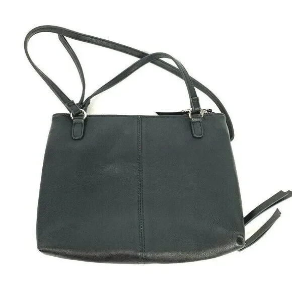 Steven by Steve Madden Crossbody Bag Black Silver Mesh Detail Pockets - Picture 6 of 8